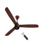 atomberg Renesa Enzel 1200mm BLDC Ceiling Fan with Remote Control | BEE 5 star Rated Energy Efficient Ceiling Fan | High Air Delivery with LED Indicators | 1+1 Year Warranty (Gloss Brown)