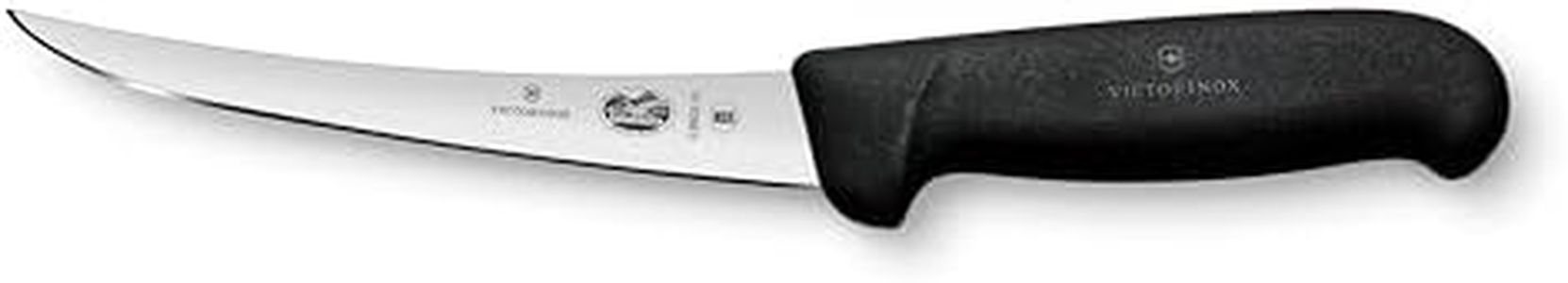 Victorinox Victorinox swiss army cutlery fibrox pro curved boning knife semistiff blade, 5.5 Pound, Black, 6" Boning, Silver/Black