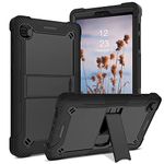 BENTOBEN Samsung Galaxy Tab A7 Lite 8.7 inch 2021 SM-T225 T220 Case 3 in 1 Heavy Duty Kickstand Cover Rugged Shockproof Hybrid Hard Soft Bumper Drop Protective Tablet Case for Samsung Galaxy Tab A7 Lite 2021,Black