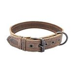 Rustic Leather Dog Collar for Small