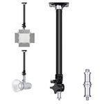 Neewer Wall Mounting Boom Arm 15-23.6 inches/38-60 Centimeters Adjustable Length with 1/4 inch to 3/8 inch Universal Adapter for Photo Studio Video Light, Monolights Photography