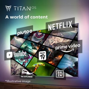 Philips 50" Ambilight 4K LED Smart TV – Titan OS, Dolby Atmos, Alexa