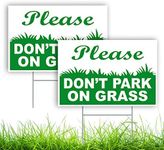 2 PC Please Don't Park on Grass - 8