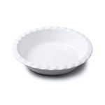 WM Bartleet & Sons 1750 T269 Crinkle Rim Pie Dish, White,27cm