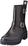 Timberland Women's Carnaby Cool Biker Boot Ankle, Jet Black, 9 UK