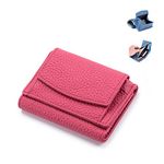 Handmade Rfid Soft Leather Purse - Women's Foldable Short Wallet, Minimalist Small Trifold Wallet, Lady Pocket Coin Purse, Multi Card Holders Wallet (7)