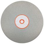 Diamond Flat Lap Disc 8 Inch 320 Grit, 1/2 Inch Arbor, Diamond Flat Lap Wheel for Gemstone Glass Ceramics, Grinding Sanding Disc, Lapping Polishing Disc