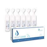 Resp-Ease 7% Sterile Hypertonic Saline Solution for Inhalation via Nebuliser - Helps Clear Airways and Congestion from Lungs - 60 x 4ml Vials - Strong Nebuliser Saline Solution