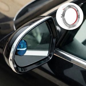 2 Piece Universal Chrome Side Mirror Trim Molding Kit Strips