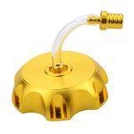 GOOFIT CNC Gas Fuel Tank Cap Valve Air Vent Replacement For 50cc 70cc 90cc 110cc 125cc 250ccTaotao Roketa Apollo SSR Chinese KLX110 TTR110 XR CRF Dirt Bikes Dirt Pit Bike Gold