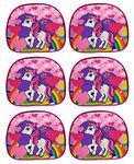 Asera Unisex Birthday Return Gifts Sling Bag/Picnic Bag Cartoon Theme Bags For Kids (Unicorn Set Of 6 Pcs), Multicolour