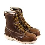 Thorogood Men's American Heritage 8 Inch Safety Toe Lace-up Boot, Brown, 11 D US