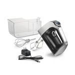 Hamilton Beach Professional Cordless Electric Hand Mixer for Baking, Infinite Speed Control, DC Motor, LCD Screen, Quick Recharging, Whisk, Storage Case, Black (62673)