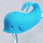 Spout Cover for Bath, Bathtub Faucet Cover Baby Bathroom Tub Silicone Faucet Protector for Kids, Bathtub Spout Cover for Baby Toddlers Bath Accessories for Baby Universal Bath Protector, Blue