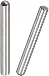 uxcell 10x100mm Dowel Pins, 2pcs 304 Stainless Steel Round Head Flat Chamfered End Dowel Pin Bunk Bed Pins Shelf Pegs Support Shelves Fasten Elements