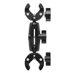 Pagezol Camera Clamp Mount Camera Bracket Clamp with Double Ball Head Double Mount Clamp 360° Rotate Action Camera Mount Versatile Clamp for Gopro Light Stand Umbrella Tripod Reflector Bike Handlebar