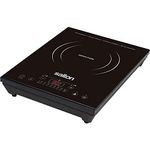 Salton Portable Induction Cooktop Cool Touch LED Display Cooker with 8 Temperature Settings, Energy Efficient with Magnet Induction Tester Included, 1800 Watts (ID1350)