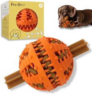 PawsOnly | Interactive Dog Treat Toy for Boredom & Enrichment | Mental Stimulation & Anxiety Relief | Puzzle Feeder | Puppy Brain Training & Entertainment | Keep Them Busy (Small, ORANGE)