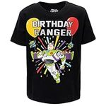 Disney Pixar Toy Story Buzz Lightyear Birthday Toddler Boys Graphic T-Shirt Toy Story Black 2T