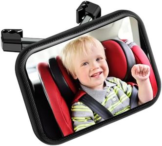 Rétroviseur de voiture pour bébé YOVKOK - 360° - Clip à crochet stable - Vision claire - Universel - Noir ou gris
