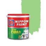 Nippon Paint 1L Atom Fibra 2 In 1 Interior and Exterior Emulsion Paint with Anti-Carbonation Technology Matt Finish Crack Bridging Wide Coverage Washable Paints (Apple Martini)