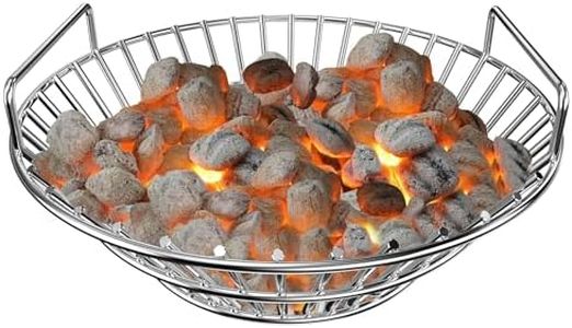 only fire Stainless Steel Charcoal Ash Basket Fits for Large BGE, Kamado Joe Classic and Other Similar Grills
