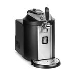 Klarstein Beerkules Beer Dispenser Beer Cooler - for All 5L Drums w/and w/o Dispensing System, CO2, 3 Cartridges, Compression Cooling: Temperatures of 2-12 ° C, UltraFast Cooling Technology, Black