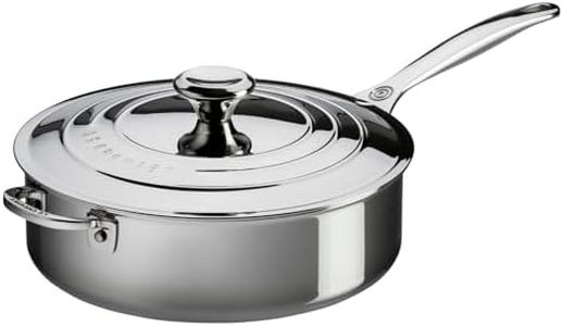 Le Creuset Tri-Ply Stainless Steel Saute Pan, 3 qt.