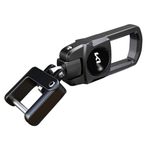 GREENWORLD Alloy Steel Black Color Fob Key Heavy Duty Keychain Compatible With Seltos Sonet Carens Carnival (Only Keychain)