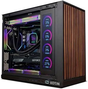 KOTIN Prebuilt Gaming PC Desktop Computer, Ryzen 7 9700X, GeForce RTX 5070 12GB, 32GB DDR5 6000MHz, 1TB PCIe 4.0 SSD, 11.3"Display, 360mm Liquid Cooler, WiFi 7, Windows 11 Home, ARGB Gaming Tower G60B