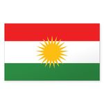 CafePress Kurdistan Flag Rectangle Sticker Rectangle Bumper Sticker Car Decal