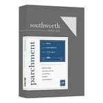 Southworth Parchment Specialty Paper, 8.5” x 11”, 24 lb/90 GSM, Gray, 100 Sheets - Packaging May Vary (974C)