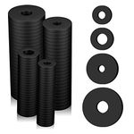 100pcs Rubber Tap Washers for Plumbing, 4 Sizes O Rings Rubber Assorted Washer Black Tap Shower Head Washers for Mixer Taps Screws Bolts Bathroom