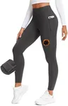 Stelle Women's Fleece Lined Leggings 27'' Thermal Winter Warm High Waisted Workout Yoga Pants with Pocket (Charcoal,S)