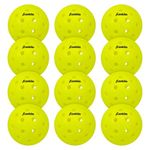 Franklin Sports X-40 Outdoor Performance Pickleballs - 12 Pack Bulk - USAPA Approved - Optic - Official Ball of US Open Pickleball Championships