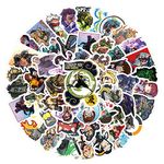 64 Pcs Overwatch Game Vinyl Waterproof Graffiti Stickers for Adults for Birthday Halloween Party Supplies Decoration for Helmet Laptop Water Bottles Suitcase