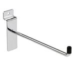 25x 8 INCH 8" SLATWALL Slat Board Hooks Accessory Single Prong Shop Retail Display
