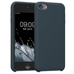 kwmobile TPU Silicone Case Compatible with Apple iPod Touch 6G / 7G (6th and 7th Generation) - Case Soft Flexible Protective Cover - Dark Slate