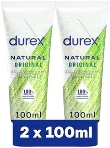 Durex Gels Lubrifiants Naturels Hydratants - Base Eau Original - Lot de 2 x 100 ml
