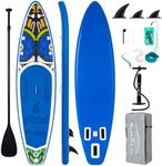 FunWater Stand up Paddle Board Inflatable Non-Slip SUP Paddle Board Inflatable Paddleboard for Adults and Youth with Wide Stable Design