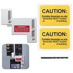 BR-200 Generator Interlock Kit 1-1/4 to 1-1/2in Spacing Main Circuit Breaker Generator Circuit Breaker Safety Lockout Transfer Switch for Cutler Hammer 150A 200A Panels