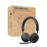 Logitech Zone Wireless 2 Premium Noise Canceling Headset with Hybrid ANC, Bluetooth, USB-C, USB-A, Certified for Zoom, Google Meet, Google Voice, Fast Pair, Graphite