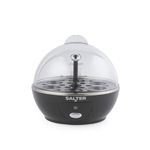 Salter Poach Boil & Pop Egg Cooker – 3 in 1 Omelette Maker, Boiled or Poached Eggs, 6-Egg Capacity, Includes Measuring Cup, Silicone Moulds & Poaching Cups, Protein, Gym, 430W, Black