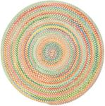 Capel Rugs Baby's Breath 7 ft. Round Braided Area Rug (Light Yellow)