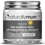 Kids Magnesium Bedtime Lotion with Vitamin D | Support for Sleep, Heart, Bone, Nerve, Gut and Muscle Health | Alternative to Melatonin | Unscented 4.2 fl oz