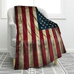 Jekeno American Flag Gifts Blanket for Men Women, USA Flag Throw Blankets for Adult Kids Boys Girls, Christmas Birthday Independence Day American Decor Gifts for Home Bed Couch