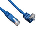 Tripp Lite Up-Angle Cat6 Gig Molded UTP Cable, RJ45 Right-Angle Up M to RJ45 M, Blue, 3.05 m (N204-010-BL-UP)