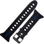 Cressi Crg1B Unisex Adult Strap for Goa Dive Computer Wrist Strap - Black/Blue, Uni