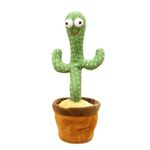 Electronic Wiggle Dancing Cactus Toy – Talking and Singing Plush with LED Lights, USB Rechargeable, Fun Mimicking Cactus for Kids, Gift for Birthdays, Holidays, and Home Decor