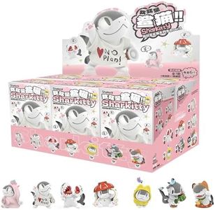Sharkitty I'm ver.1, Shark Kitty Blind Box Action Figure, Random Design Action Figures Collectible Toys, Home Decorations, Holiday Birthday Gifts for Girls and Boys (Whole Set)